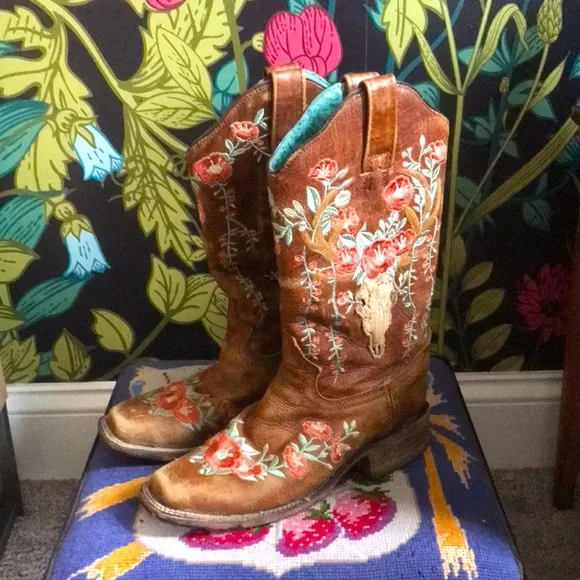 Corral Shoes Corral Deer Skull Cowgirl Boots Poshmark
